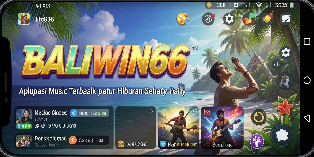 Screenshot gameplay BALIWIN66 menampilkan pilihan lagu yang beragam.