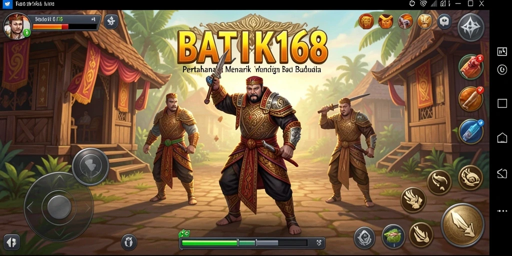 Tampilan gameplay BATIK168 yang menarik dan penuh warna dalam Tower Defense.