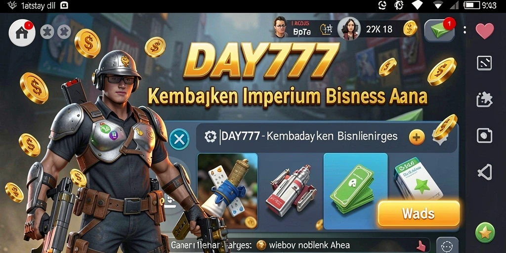 Screenshot gameplay DAY777 yang menunjukkan simulasi bisnis yang menarik.