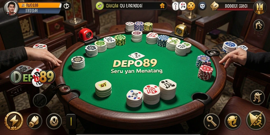 Screenshot DEPO89 menunjukkan keseruan bermain QiuQiu.