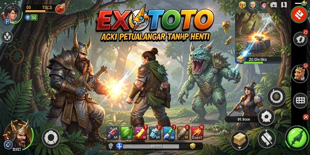 Gameplay seru dan karakter menarik dalam EXOTOTO.