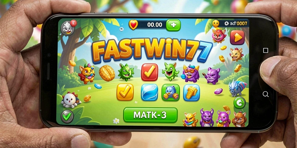 Gameplay FASTWIN77 yang menarik dengan permata berwarna-warni.