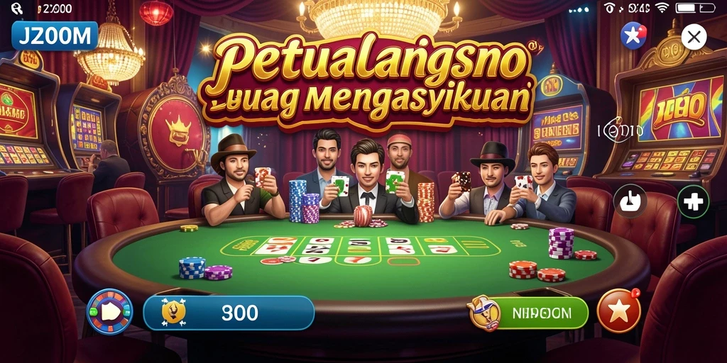 Tampilan gameplay J200M yang mendebarkan dan penuh warna.