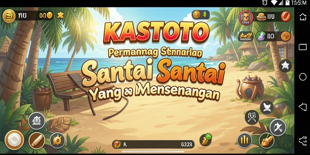 Tampilan gameplay KASTOTO yang seru dan penuh warna.