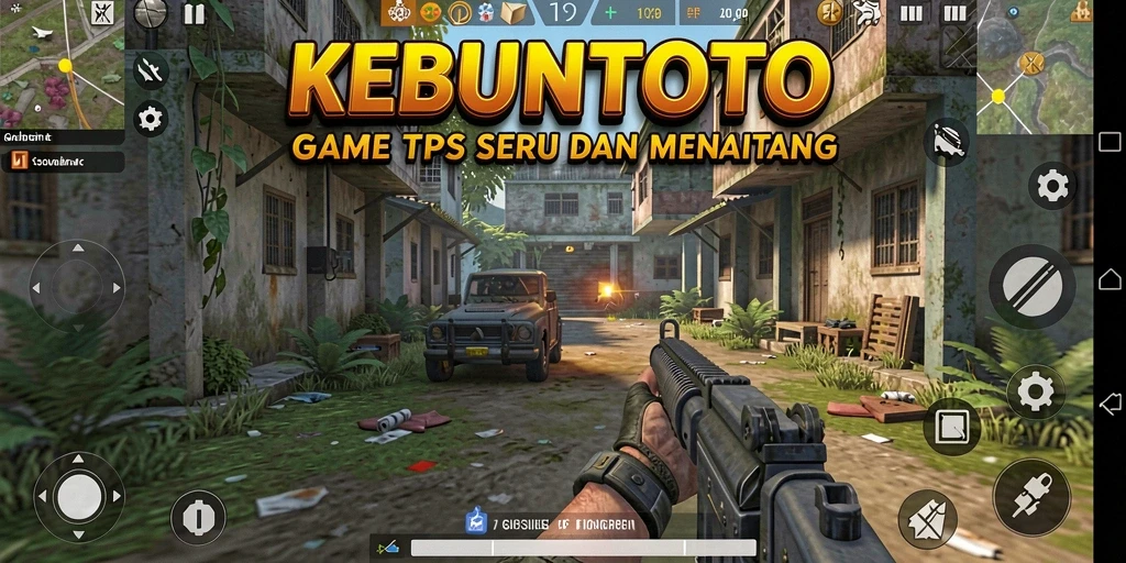 Tangkapan layar utama menampilkan serunya gameplay TPS di KEBUNTOTO.