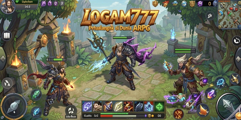 Gameplay seru dan penuh aksi dalam LOGAM777.