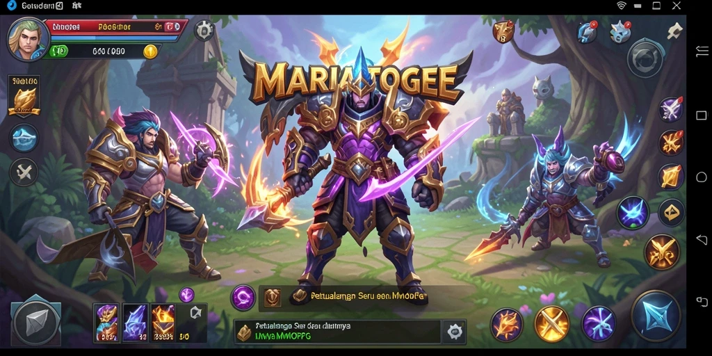 Screenshot gameplay MARIATOGEL yang menampilkan pertempuran seru di dunia MMORPG.