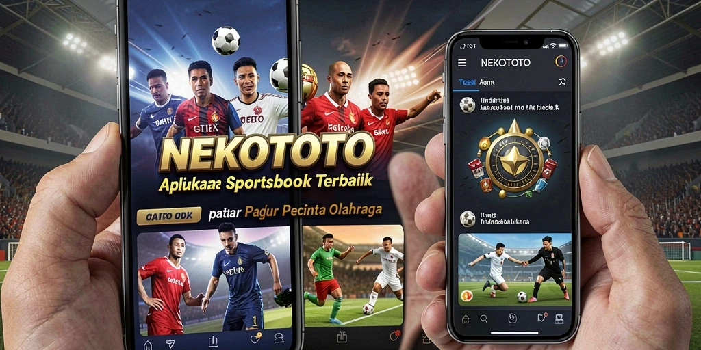 Tampilan utama NEKOTOTO dengan berbagai opsi taruhan olahraga.