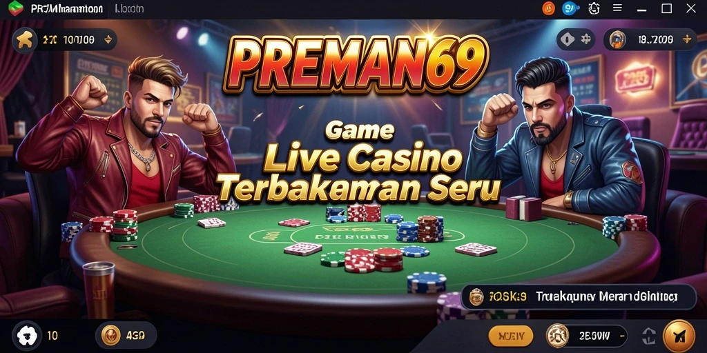 Screenshot gameplay Live Casino PREMAN69 yang menarik dan interaktif.