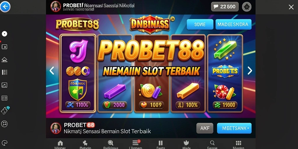 Screenshot gameplay PROBET88 menunjukkan keseruan bermain Slot.