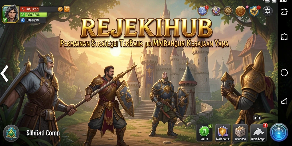 Tangkapan layar gameplay REJEKIHUB yang menunjukkan pertempuran strategis.