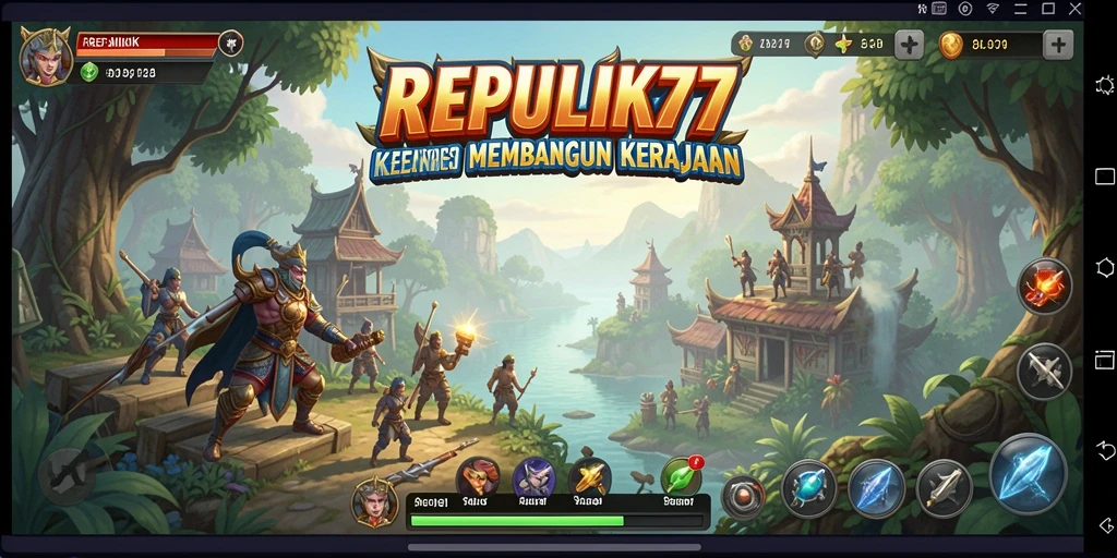 Screenshot utama menampilkan aksi pertempuran dalam game SLG yang seru.