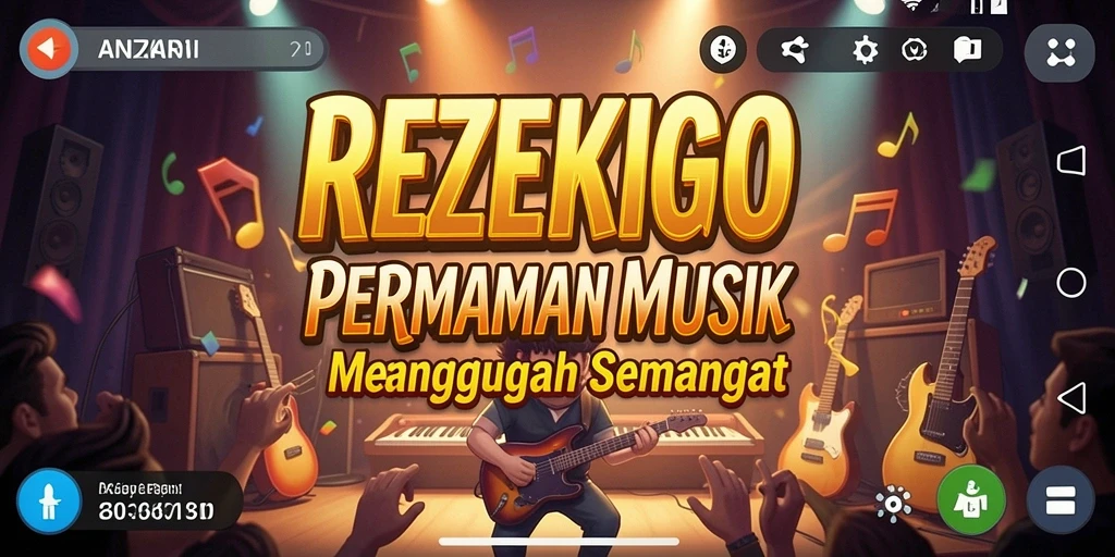 Tampilan gameplay menggugah semangat di REZEKIGO.