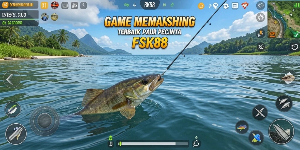 Tangkapan ikan besar dalam gameplay RK88 yang menegangkan.